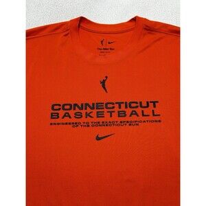 Connecticut Suns Nike Dri-Fit Short Sleeve Shirt Mens Orange Tee WNBA Basketball